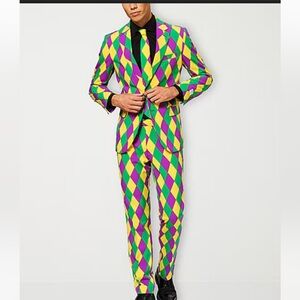 Opposuits Harlequin harleking Mardi Gras Nola New Orleans Jester ⚜️ Suit